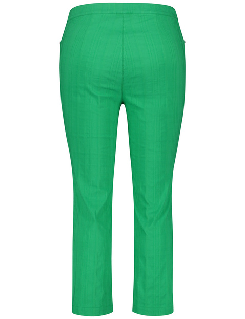 3/4 Stretchhose mit Streifen-Struktur Betty