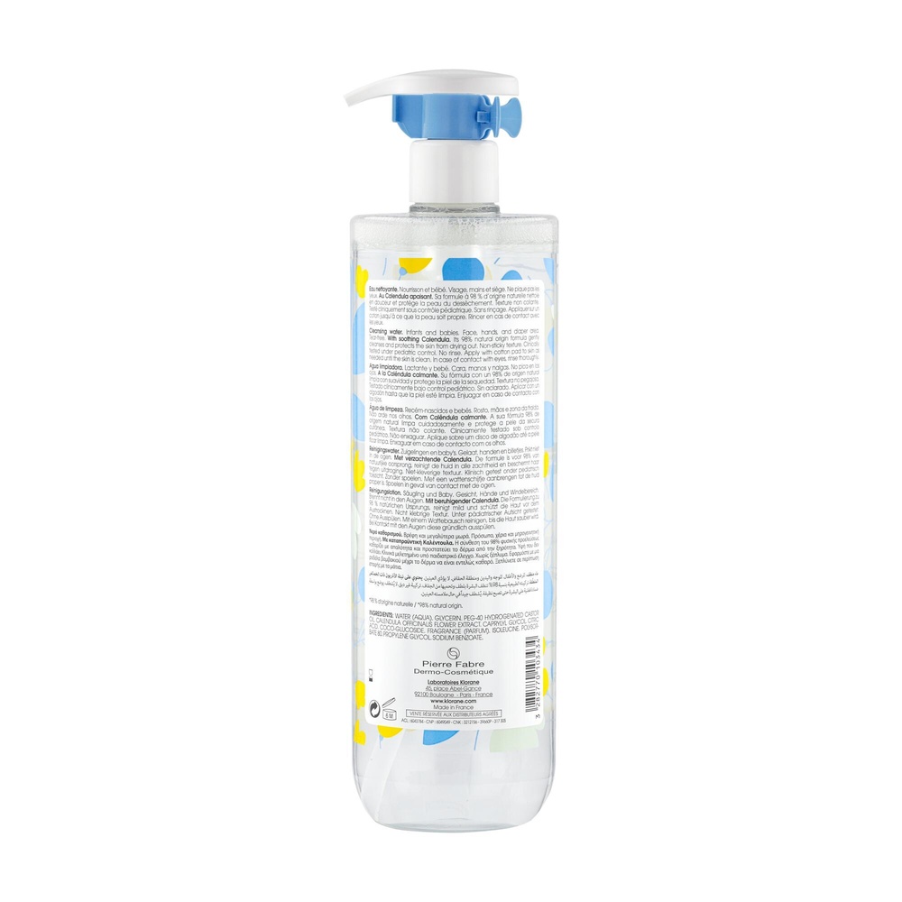 Klorane Bébé Eau nettoyante micellaire 750 ml Eau nettoyante micellaire