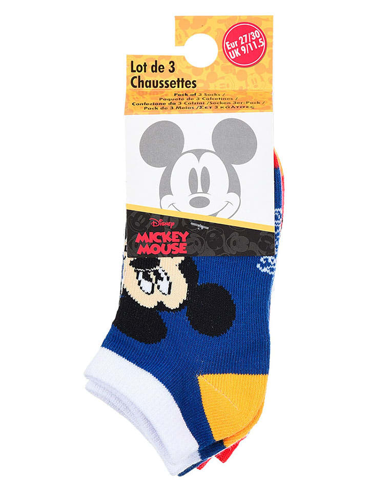 Disney Mickey Mouse 3er-Set: Socken 