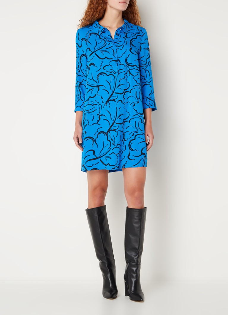 Vestido túnica corto estampado azul marino de Phase Eight