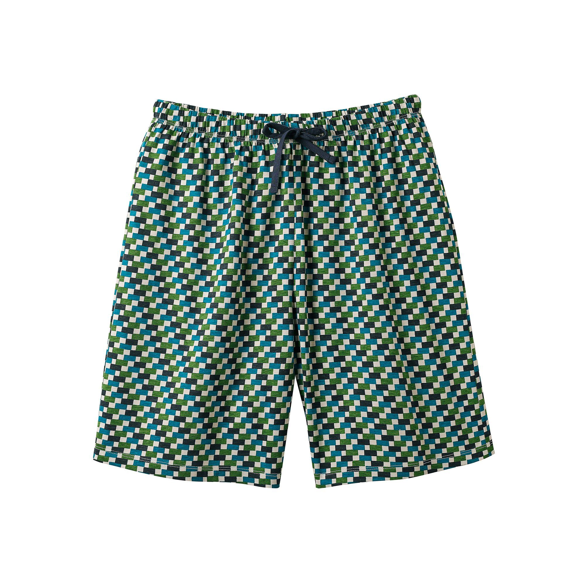 Short pyjama imprimé marine bleu