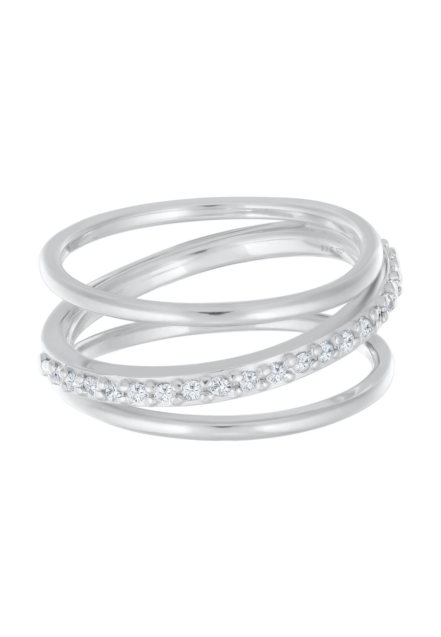 Pulsera Elli para mujer con brillo y circonita en plata de ley 925