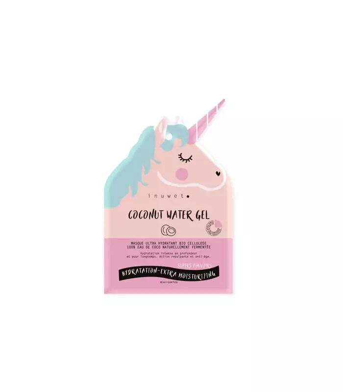 COCONUT WATER GEL Masque Visage Ultra Hydratant Bio Cellulose Eau de coco