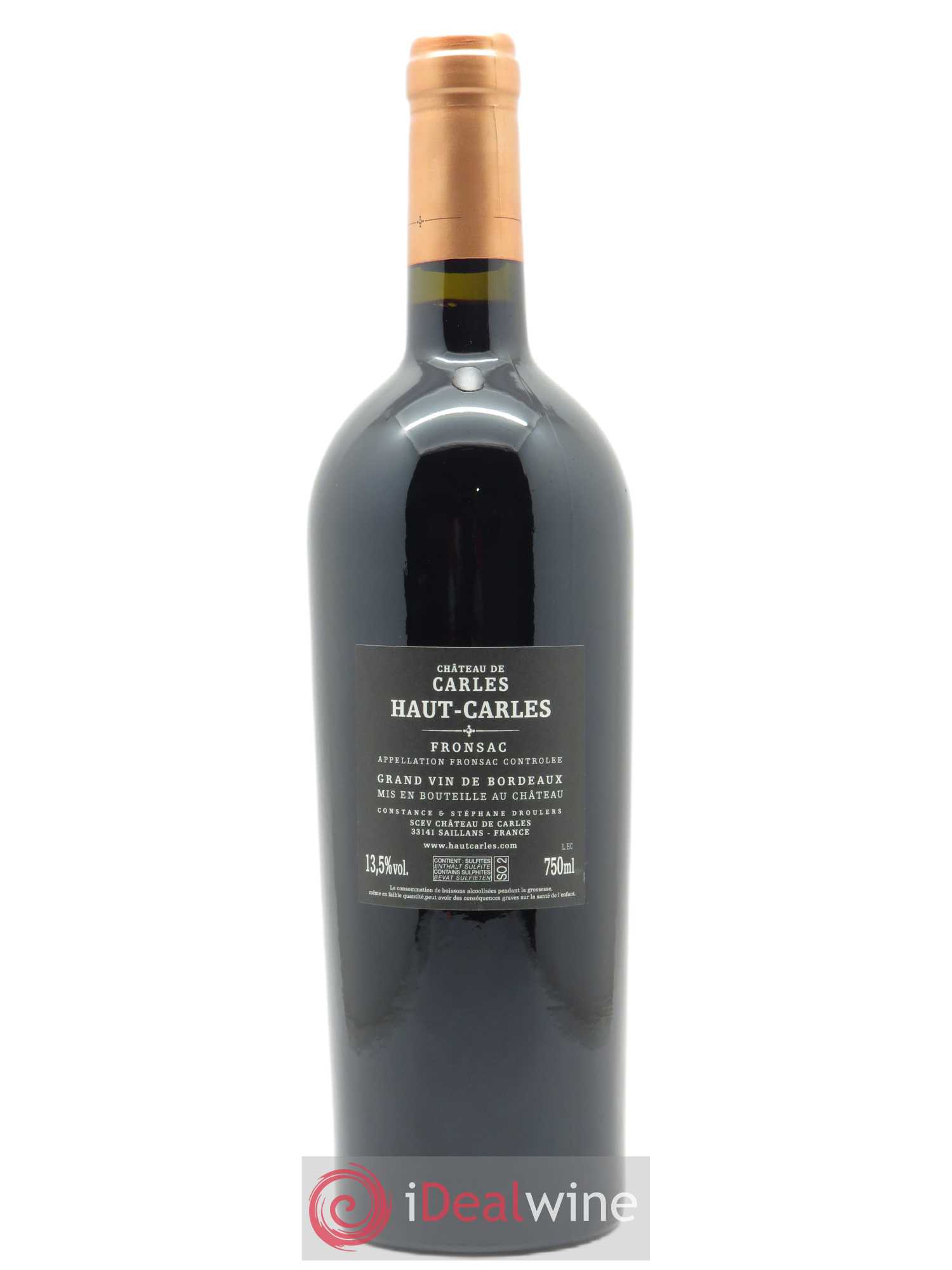 Haut Carles (CBO à partir de 6 bts) 2017 - Lot de 1 Bouteille