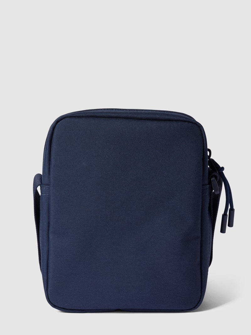 Bauchtasche mit Label-Stitching Modell 'CAME' in marineblau