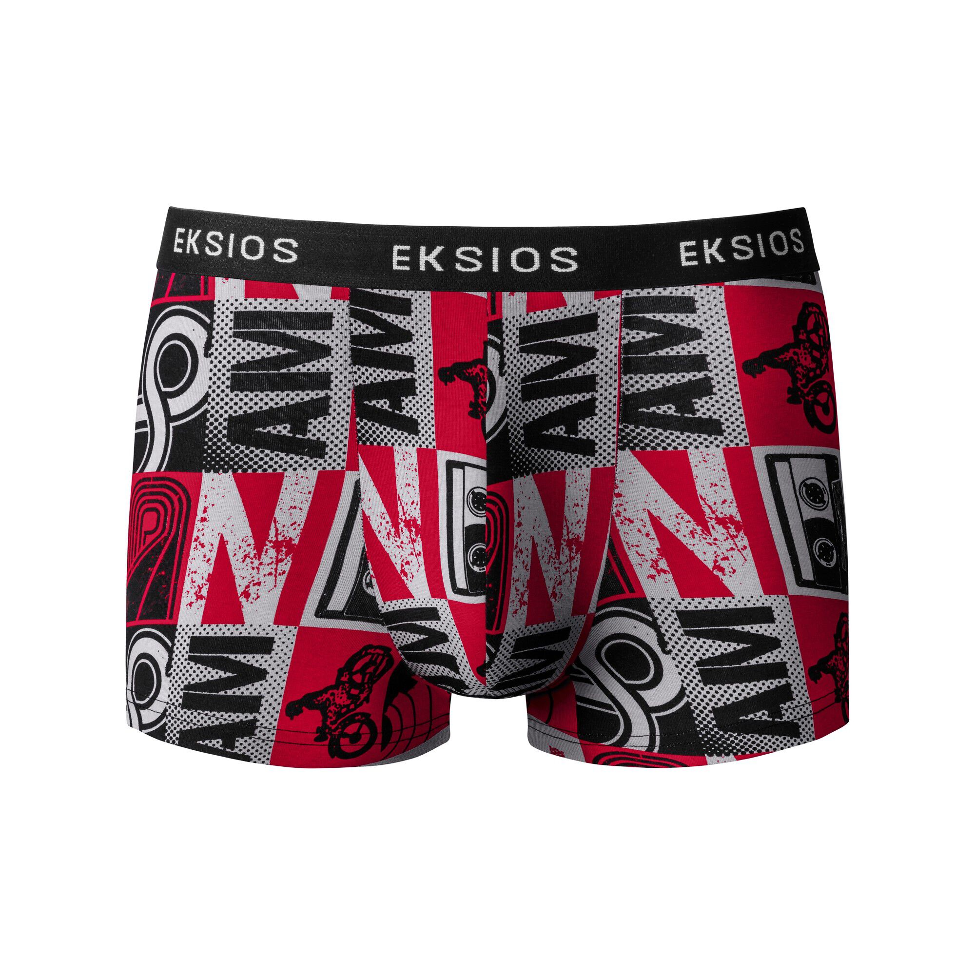 Boxer fermé imprimé damiers