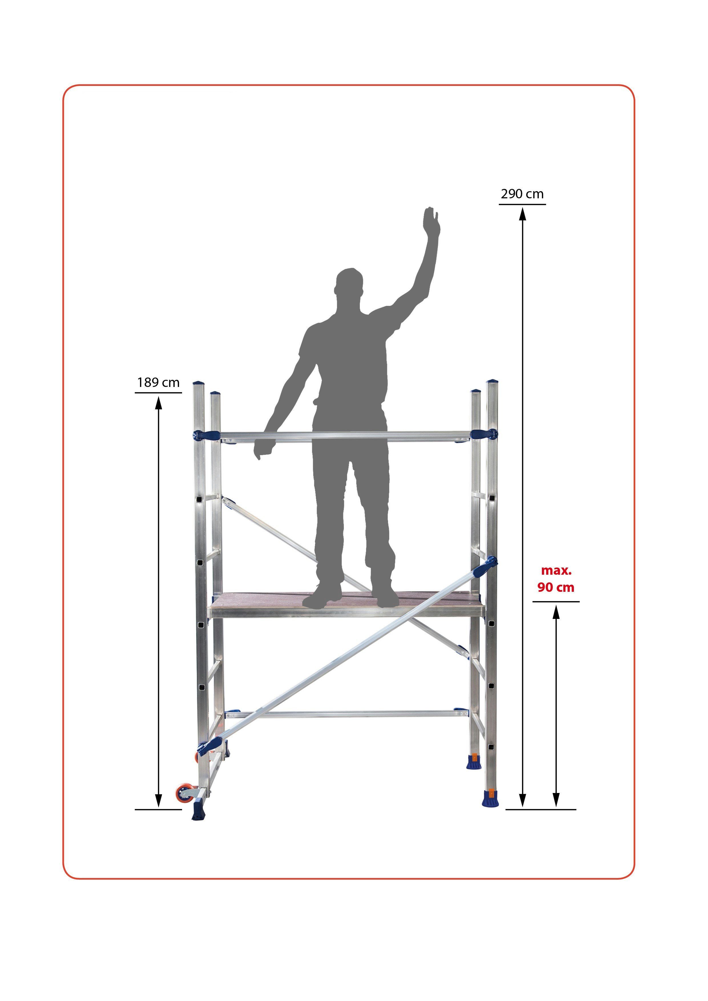 FACAL Arbeitsgerüst FACAL P6, 2,90m maximale Arbeitshöhe