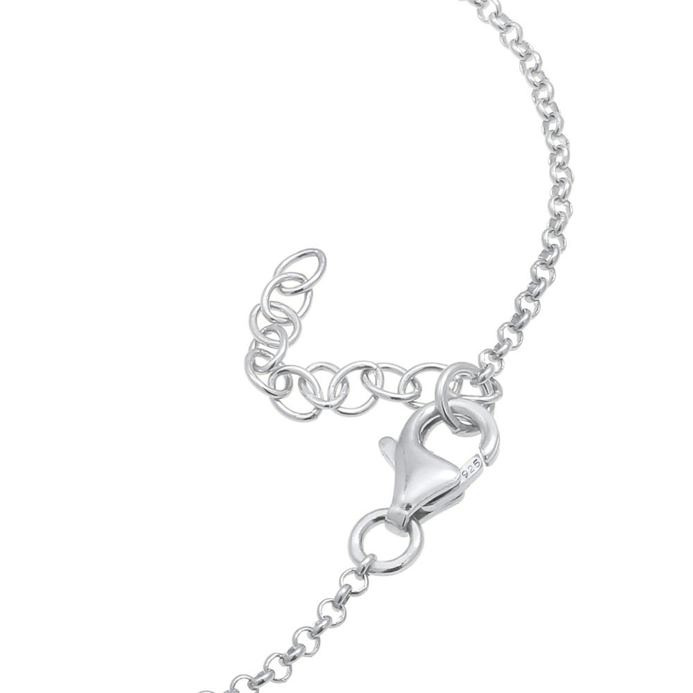 Elli Elli Bracelet Talisman découpé en trèfle pour dames en 925/1000 argent massif Bracelet