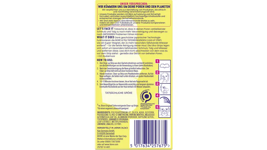 BIORÉ Zaubernuss Ultra-Tiefenreinigende Clear-Up Strips
