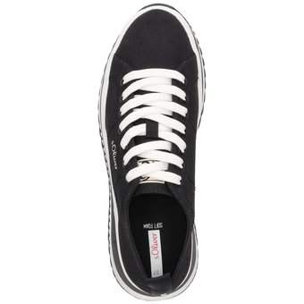 s.Oliver Plateau Sneaker in schwarz