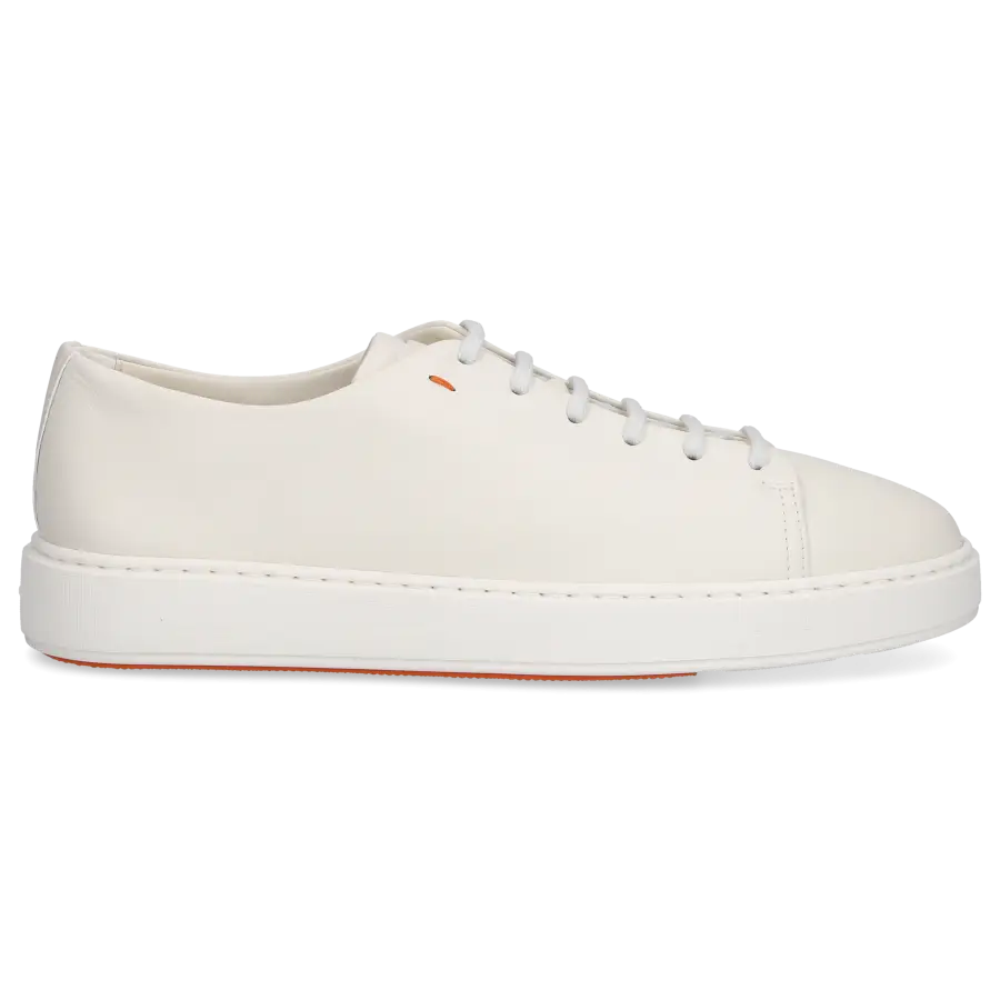 Santoni - Sneaker low 21640 Kalbsleder - weiß
