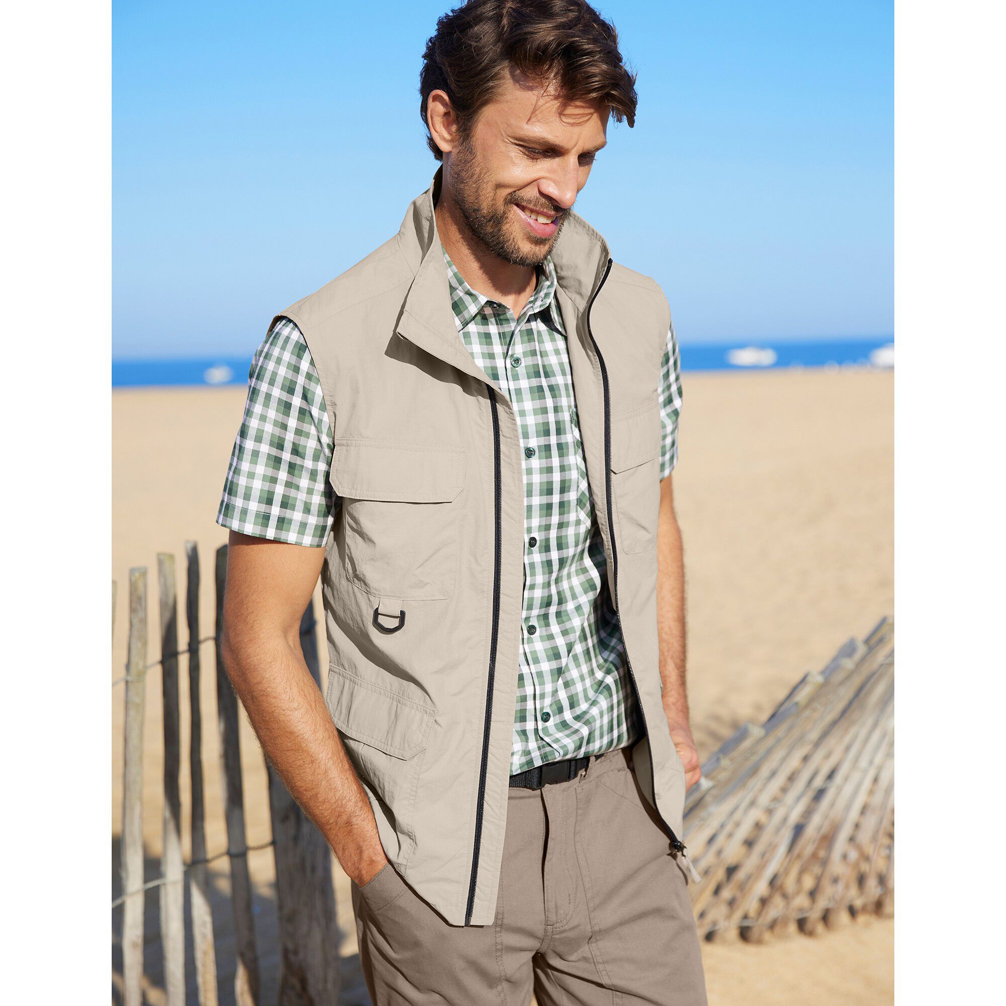 Gilet multipoches sans manches