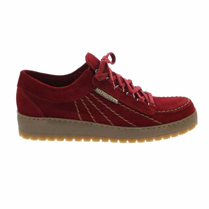 MEPHISTO Komfort Schnürer rot SCARLET