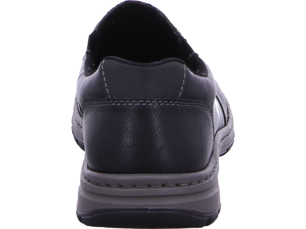 RIEKER Komfort Slipper schwarz HWK Herren Halbschuhe
