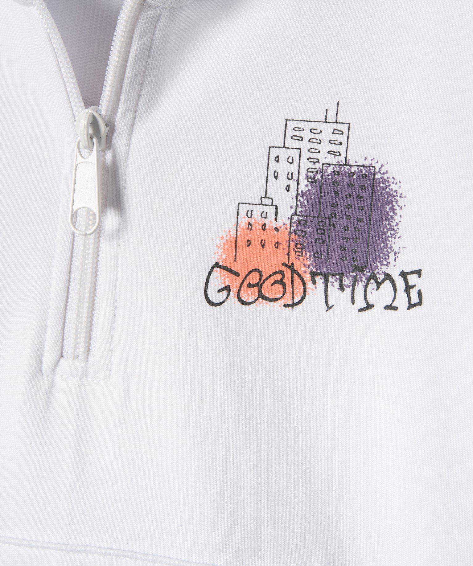 Sweat Garçon à capuche avec inscription dans le dos blanc | GEMO