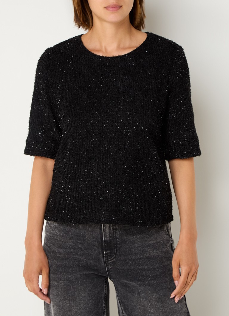 Taifun Paksu neulepusero glitterillä