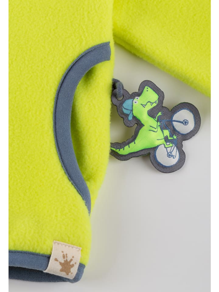 Sigikid Fleecejacke Sporty Dino in Neongelb günstig kaufen