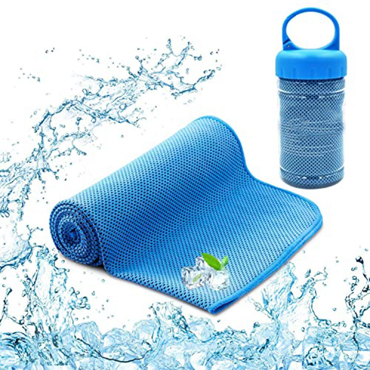 FeelGlad Sporthandtuch Kühlendes Handtuch 3 Stück 100x30 cm für Yoga,Golf,Reisen,Sport