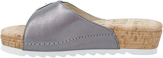 WALDLÄUFER Komfort Sandalen silber Amelie