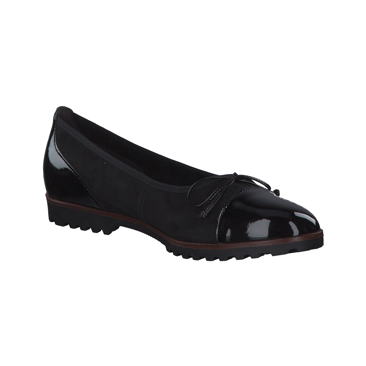Gabor 94.100, Ballerinas, Damen, schwarz (cognac)