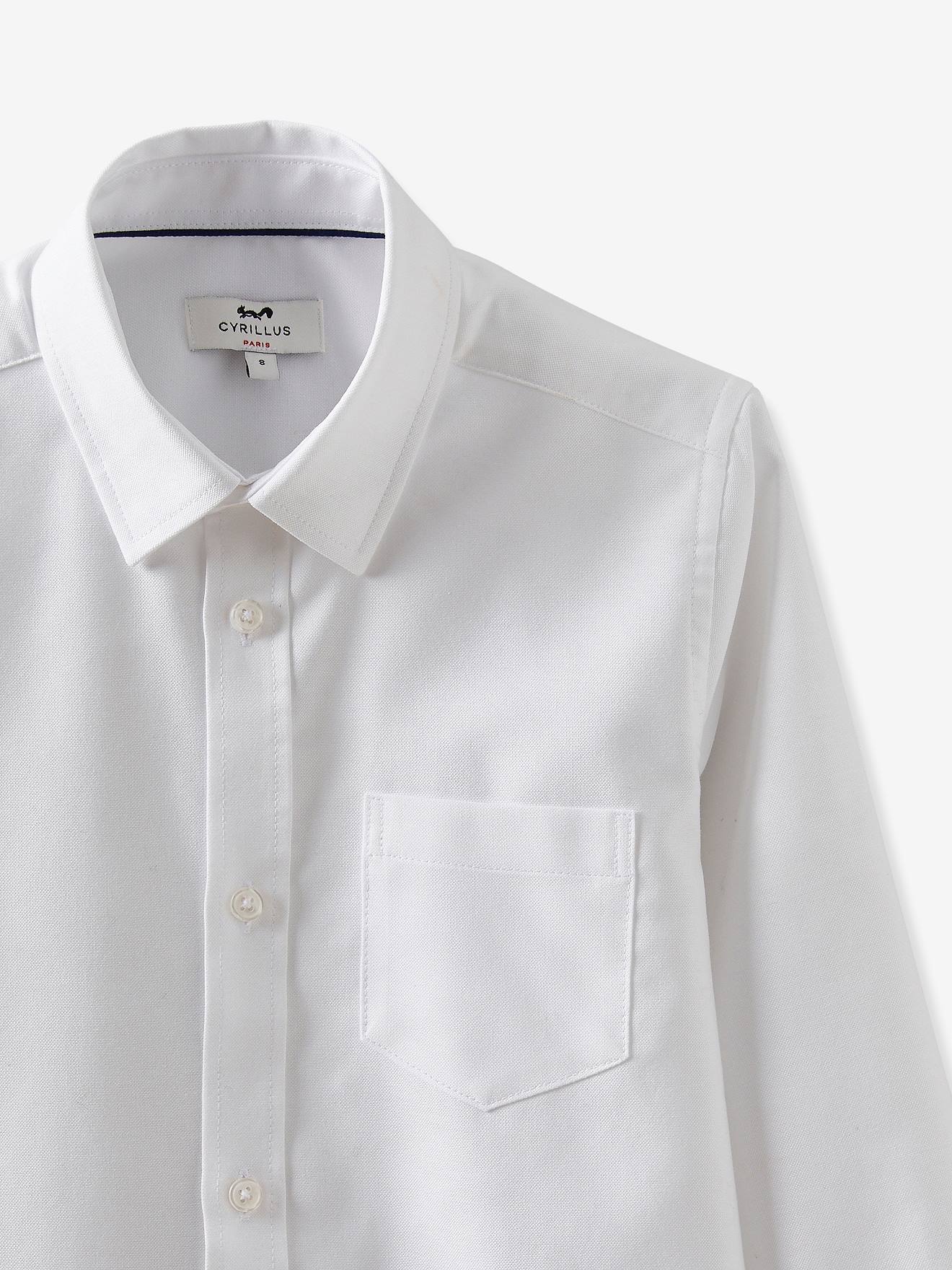 Chemise oxford garçon CYRILLUS blanc