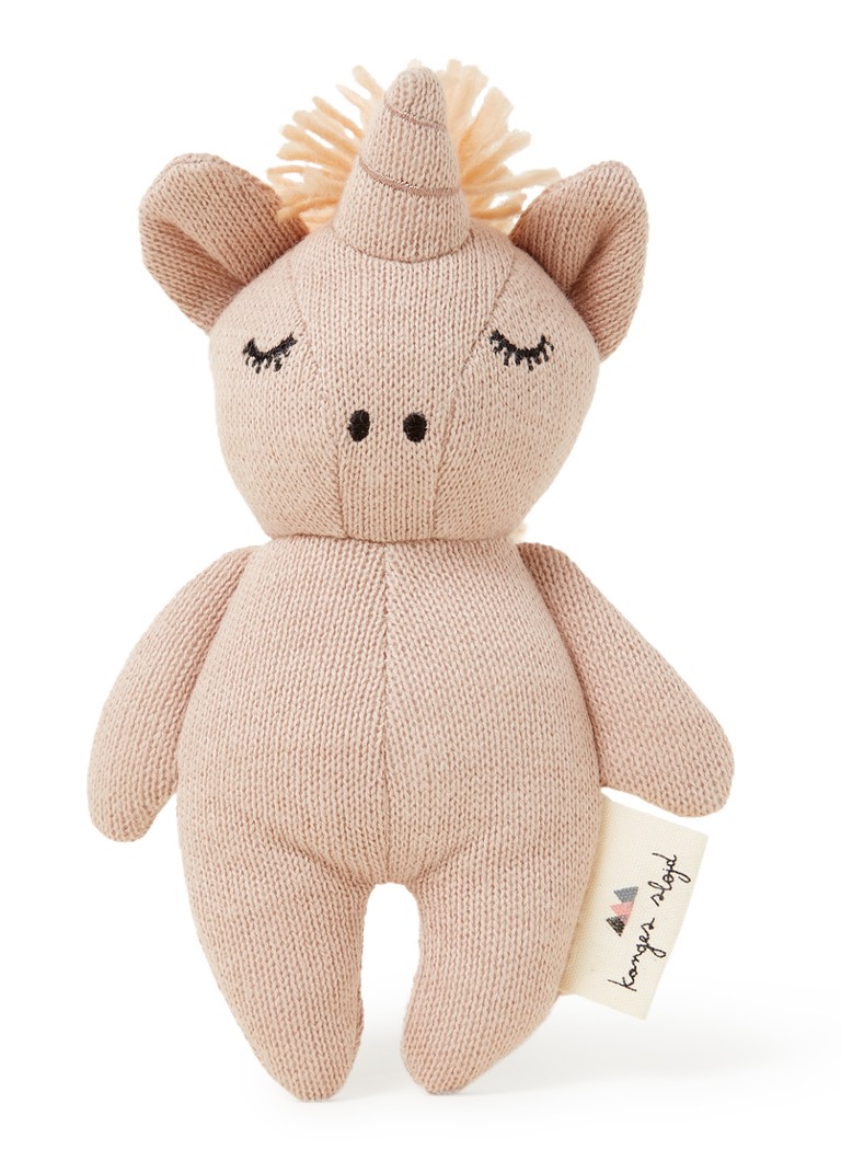 Konges Sløjd Mini zdrănitoare umplută Unicorn 15 cm
