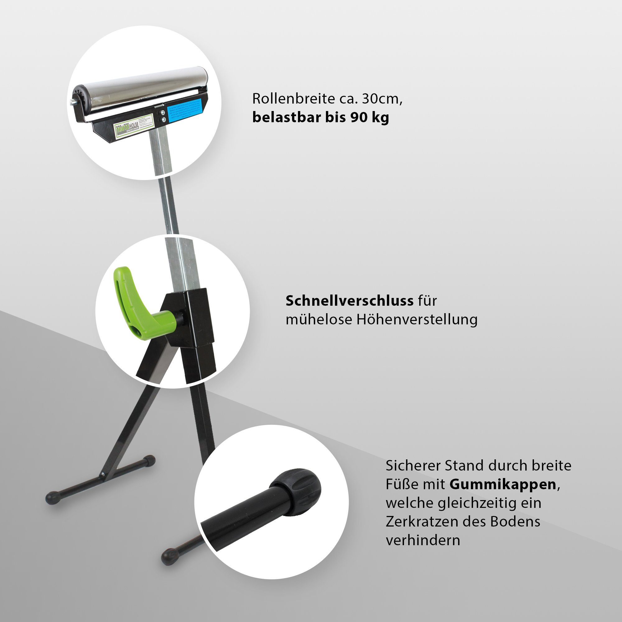 TRUTZHOLM Gerüst 4x Rollenbock Rollbock Klappbock Unterstellbock Arbeitsbock Montageboc, (Spar-Set)