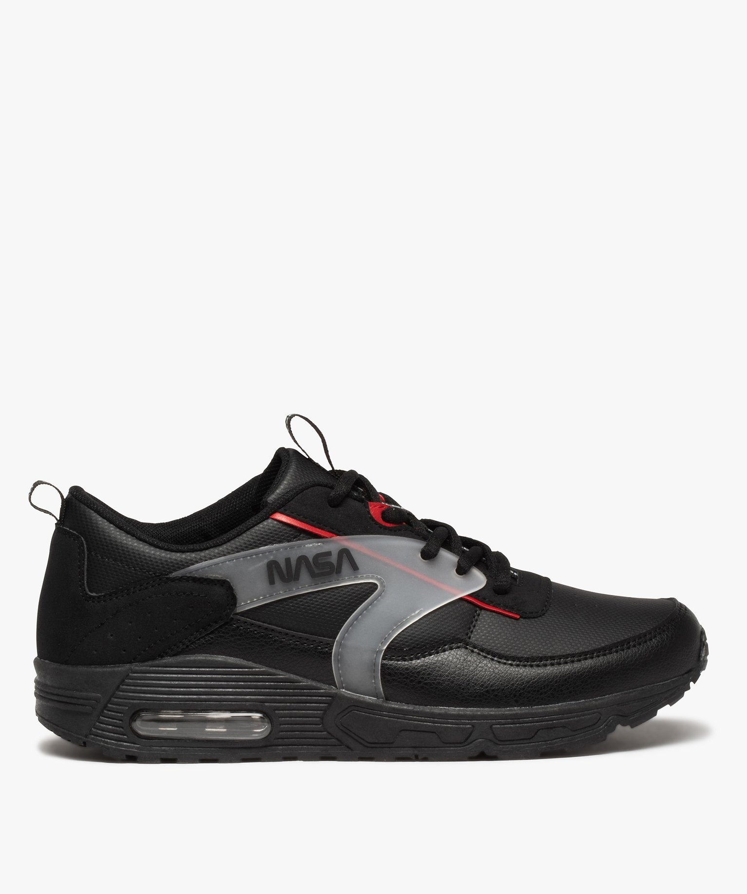 Baskets homme à lacets et à bulle d’air - Nasa noir | GEMO
