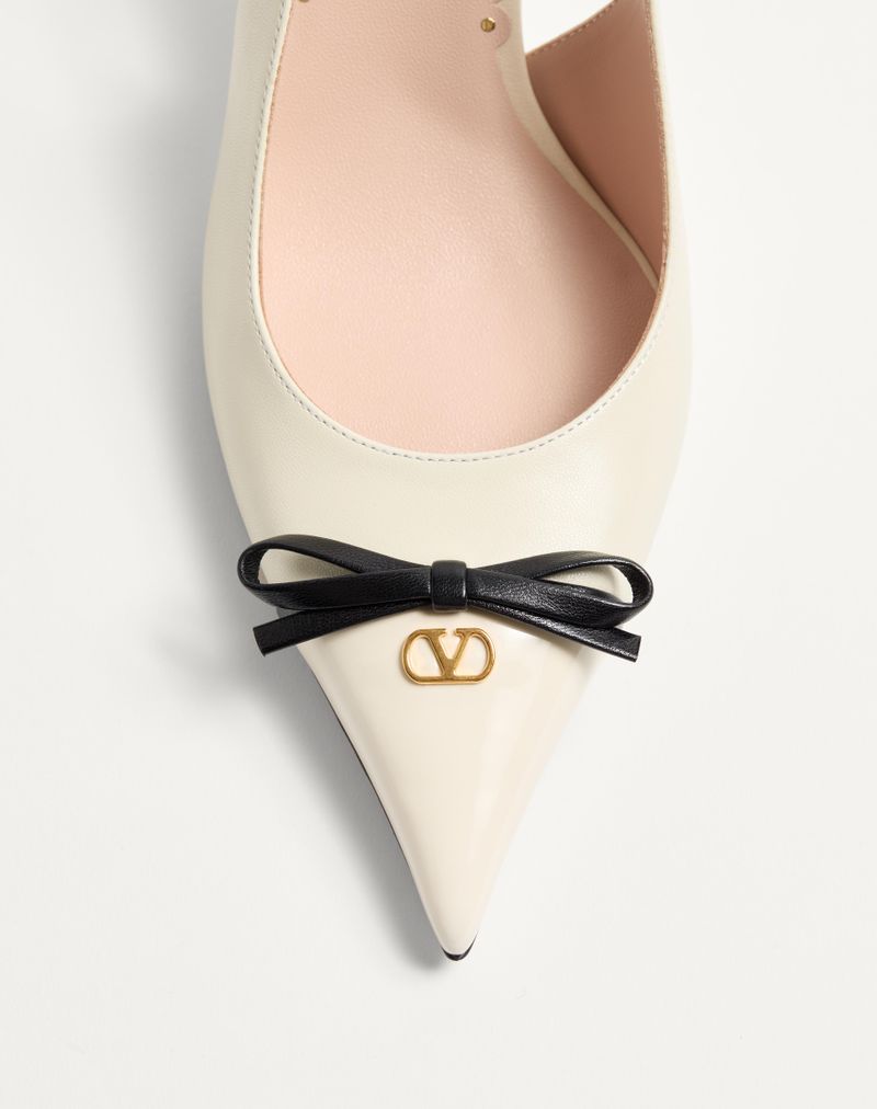 Bepointy 80mm slingback-pumps i laklæder og børnestil