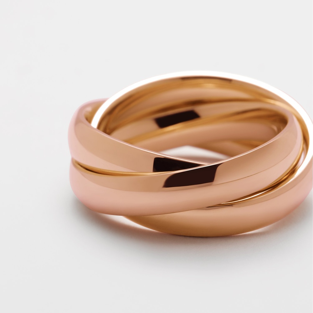 Esprit Bague pour femme Acier inoxydable or rose Bague