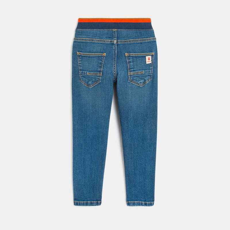 Jean droit garçon denim bleu stone Catimini
