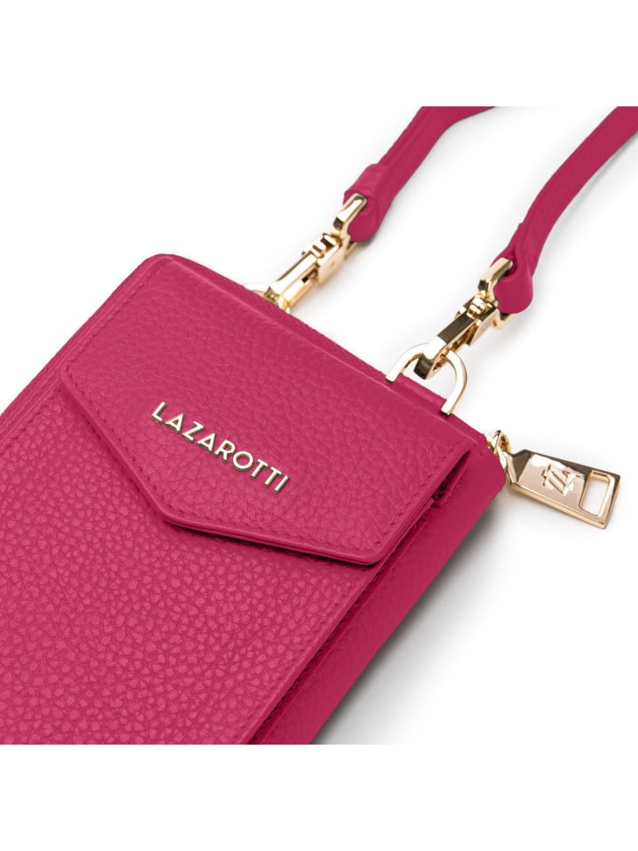 Lazarotti Bologna Leather Handytasche Leder 11 cm in hot pink günstig kaufen onesize