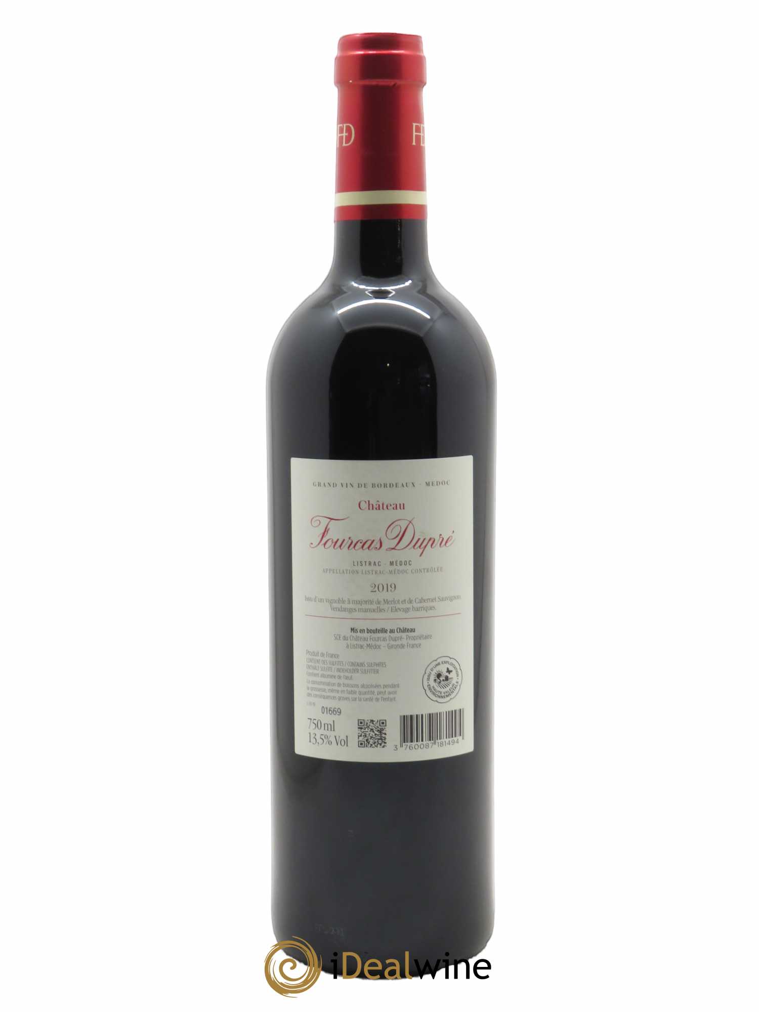Château Fourcas Dupré (CBO à partir de 12 bts) 2019 - Lot de 1 Bouteille