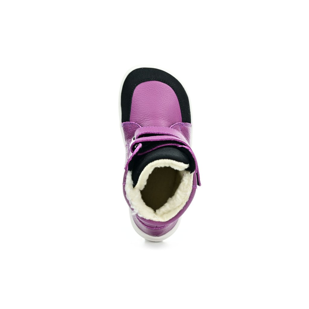 Baby Bare Febo Winter Magenta (mit Membran/Asfaltico) Winterbarfußschuhe