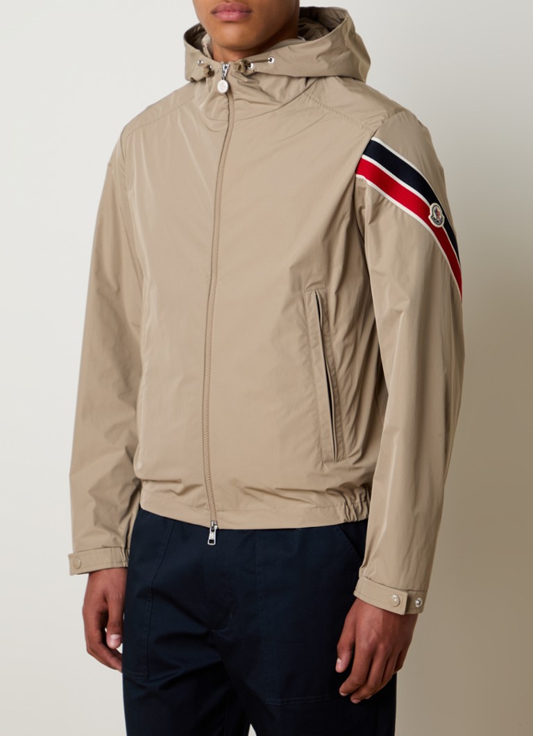 Moncler Claut windbreaker with logo and hood