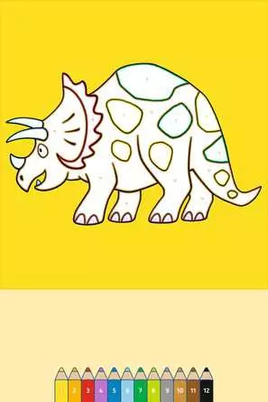 Malen nach Zahlen ab 3: Dinosaurier