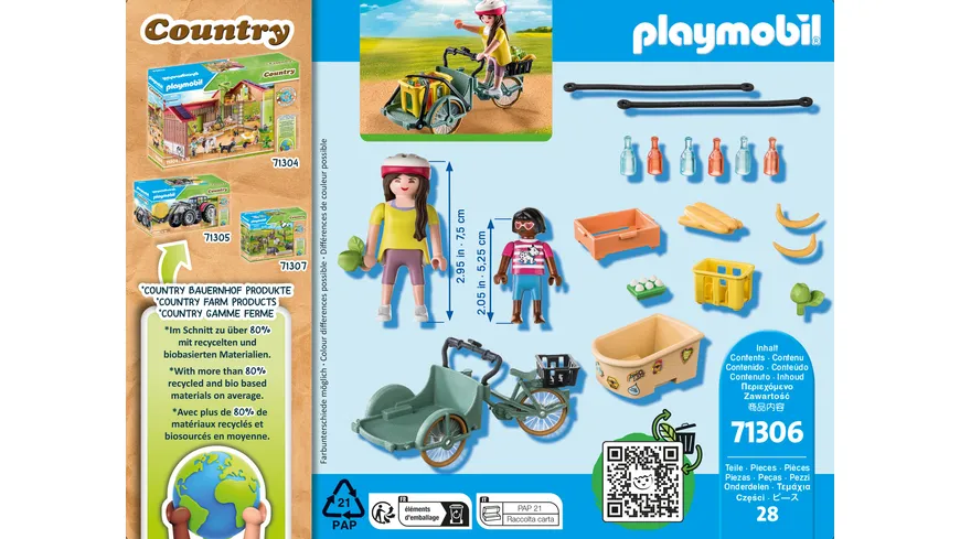 PLAYMOBIL 71306 - Country - Lastenfahrrad