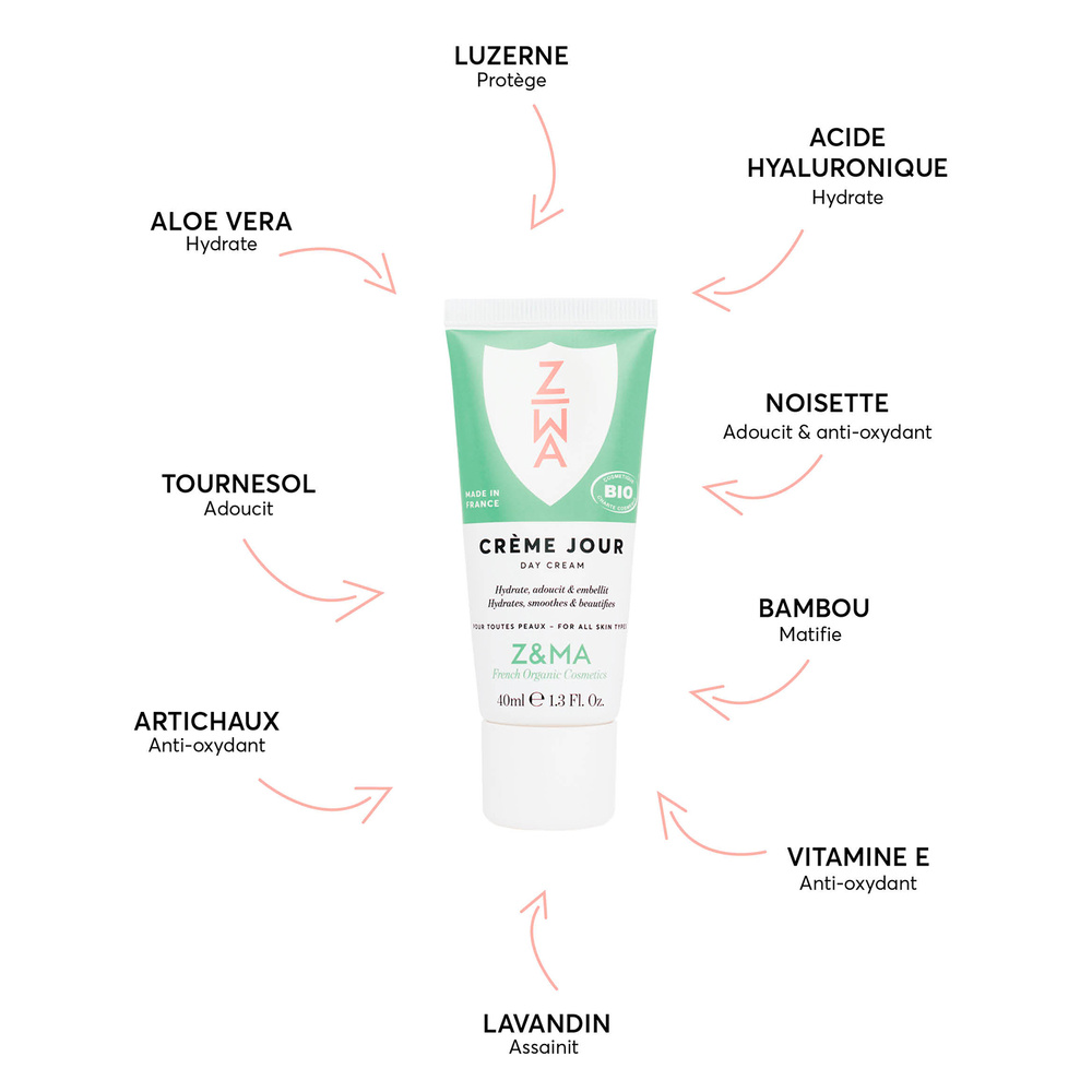 Z&Ma Crème de Jour Hydrate, adoucit & embellit