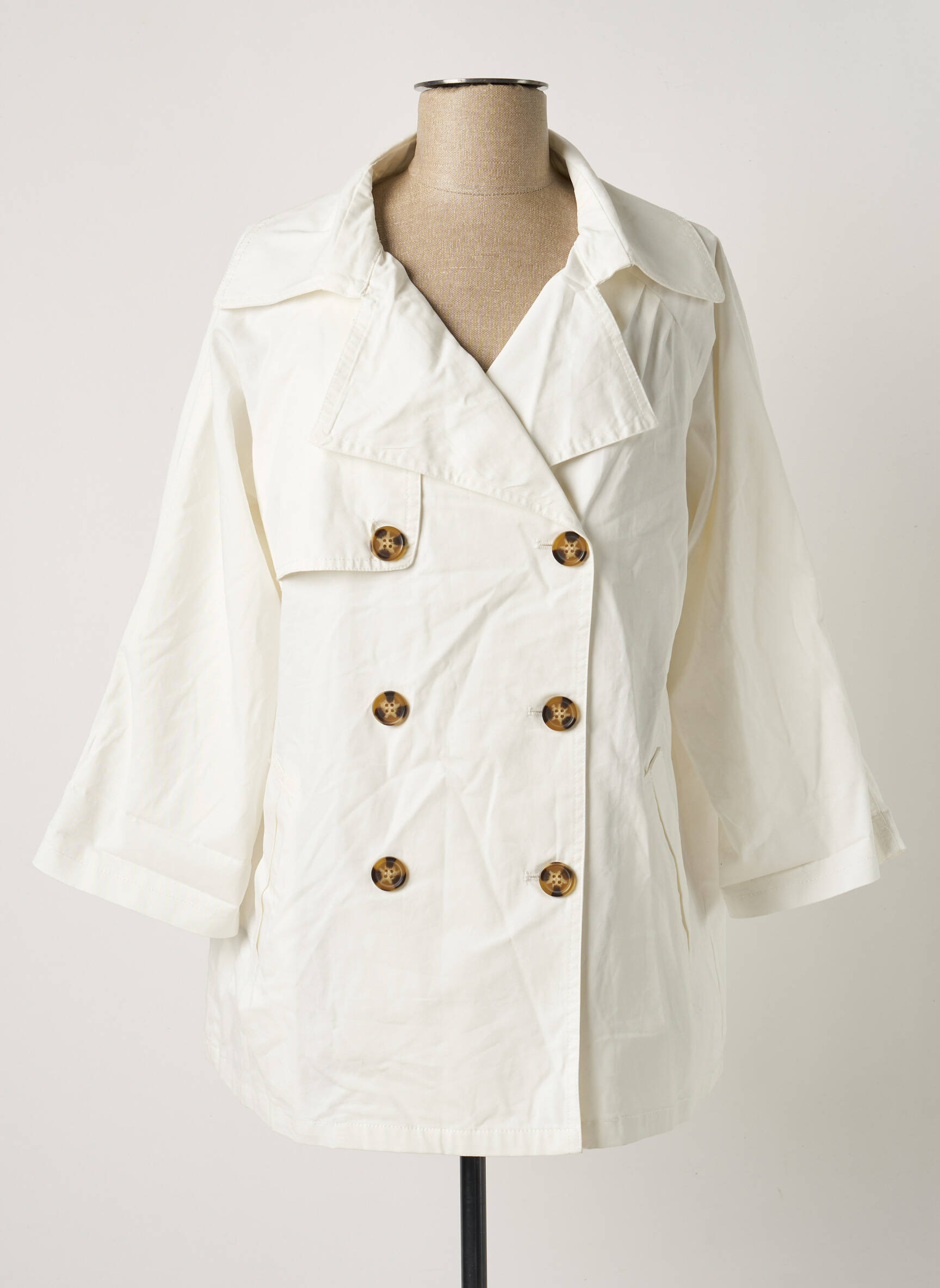 Molly Bracken Trenchs Femme couleur blanc
