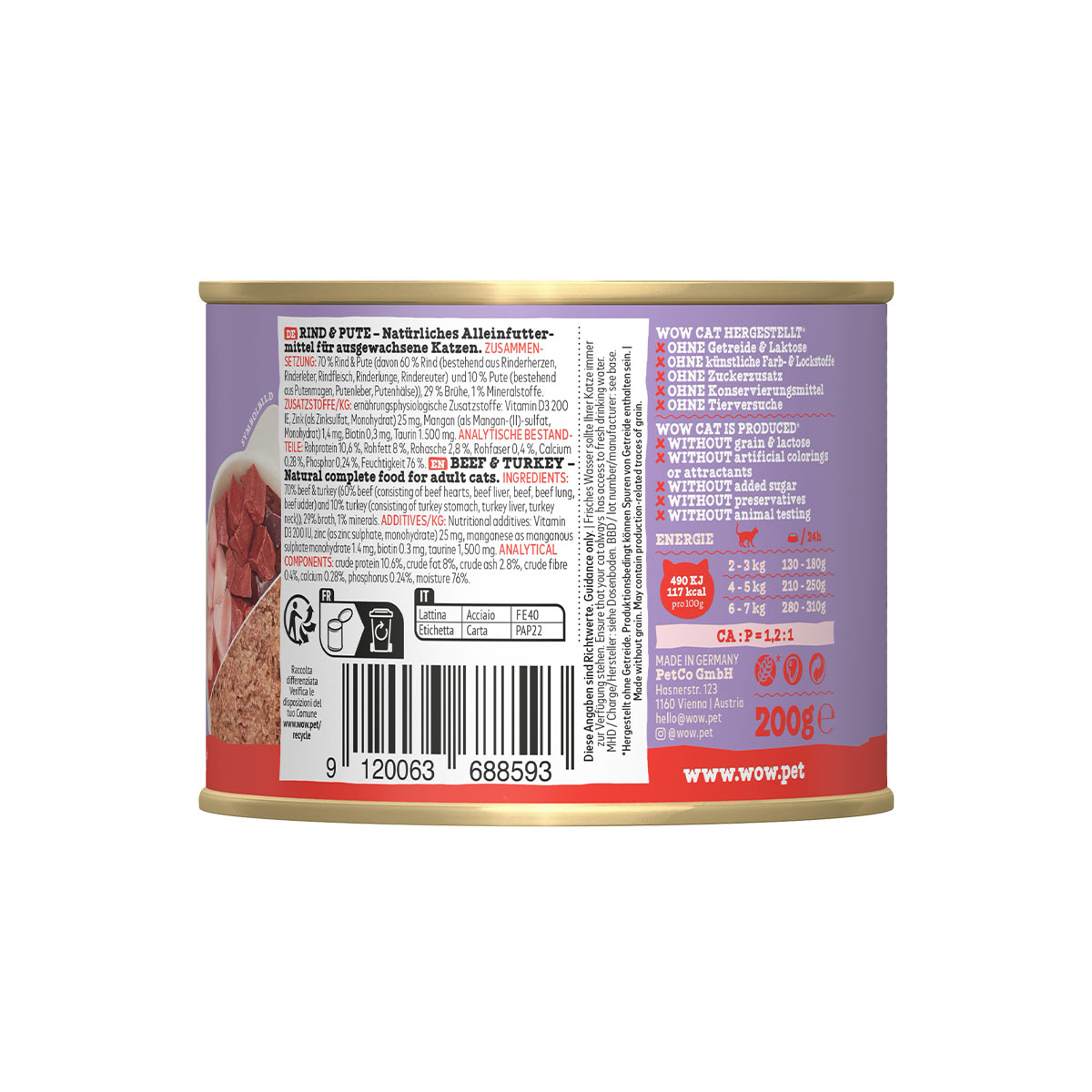 WOW CAT Adult Rind & Pute günstig kaufen bei ZooRoyal