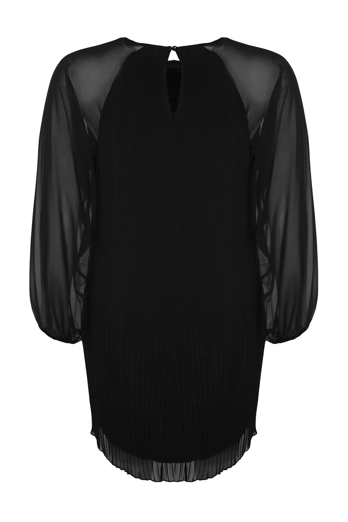 Trendyol Curve  Schwarzes gerade geschnittenes/Shift-Mini-Gewebekleid TBBAW24AH00075