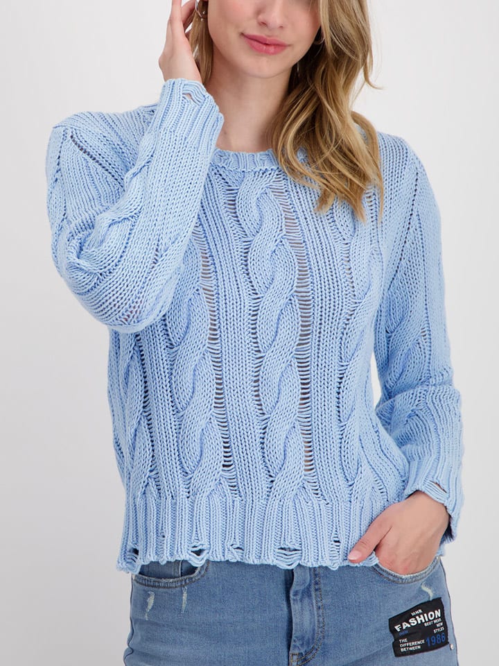 monari Pullover in Hellblau günstig kaufen