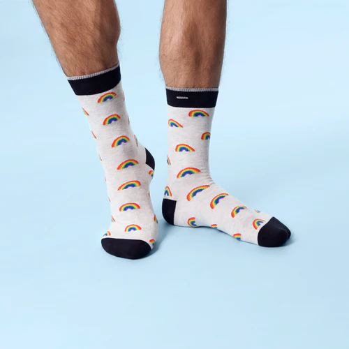 Chaussettes Freed From Desire gris clair
