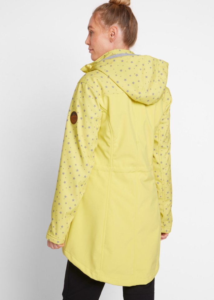Funktions-Softshell-Parka mit Teddyfleece