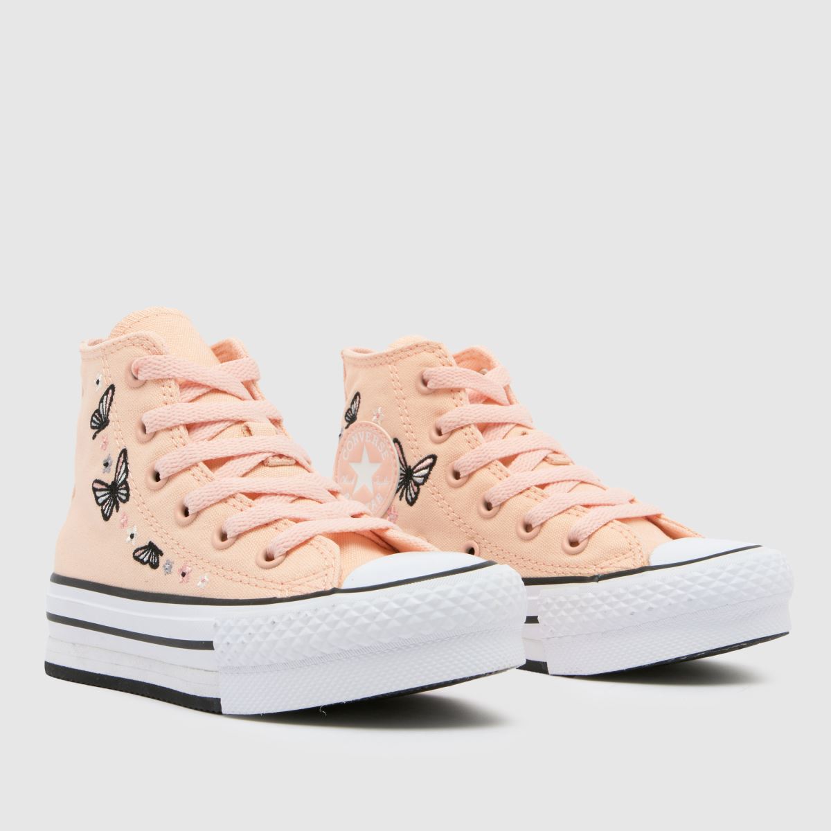 Converse – Persika All Star Eva Lift Hi – Juniorskor för flickor