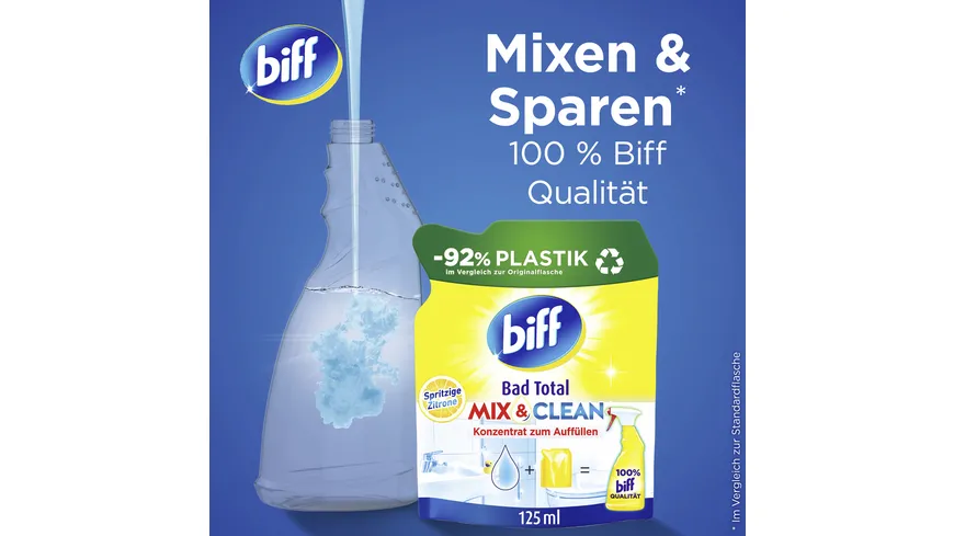 BIFF Badreiniger Konzentrat Total Mix & Clean Spritzige Zitrone 125 ml