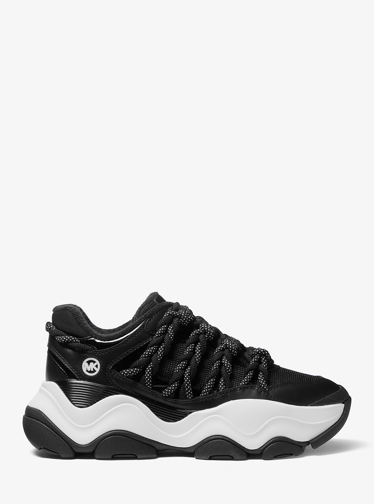 Scarpe da ginnastica Atlas Cord in pelle e mesh - NERE