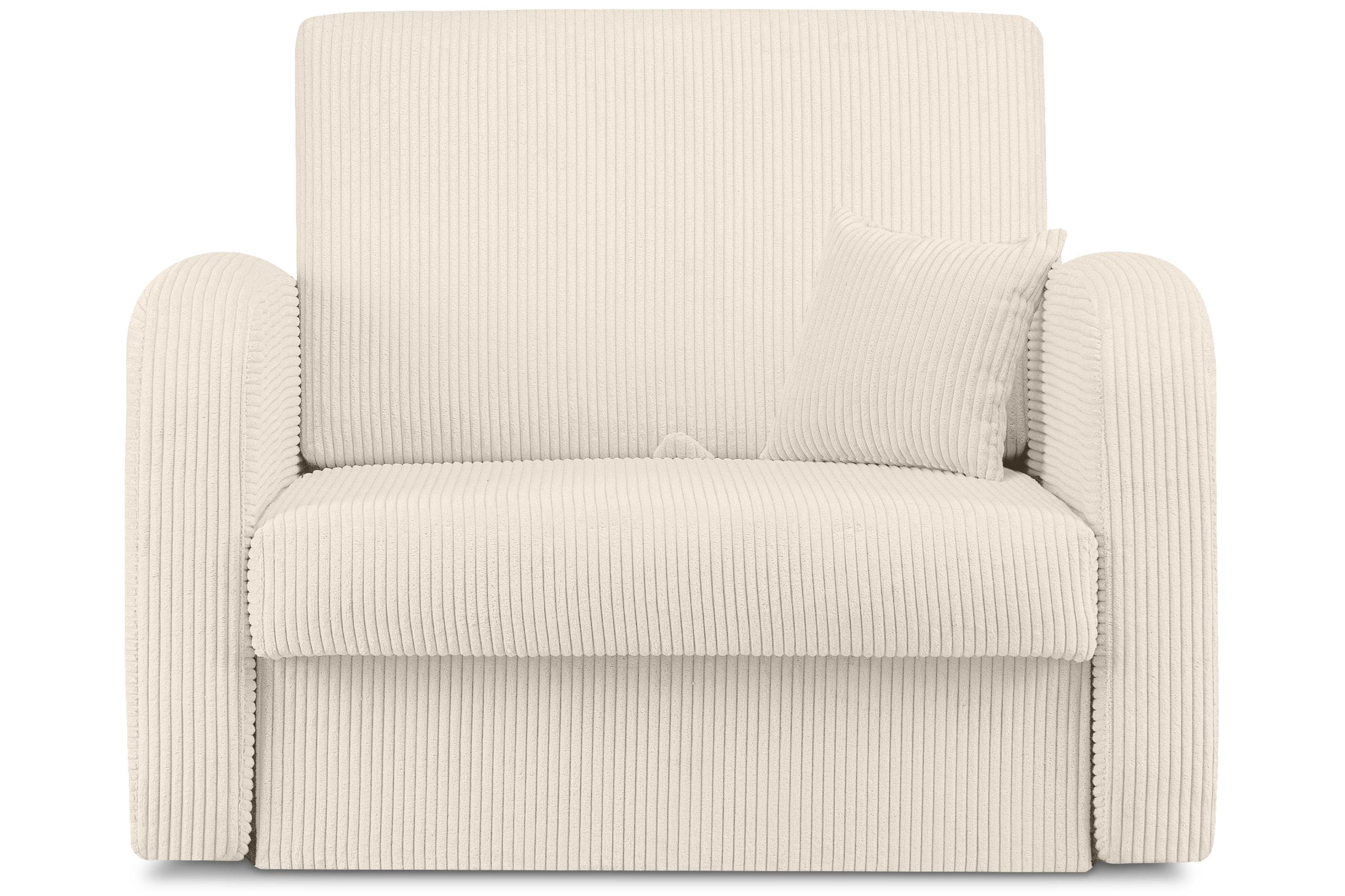 Konsimo Relaxsessel TILUCO Relaxsessel Schlafsessel Kindersofa, hergestellt in der EU, mit Schlaffunktion, mit Bettkasten, Liegesessel