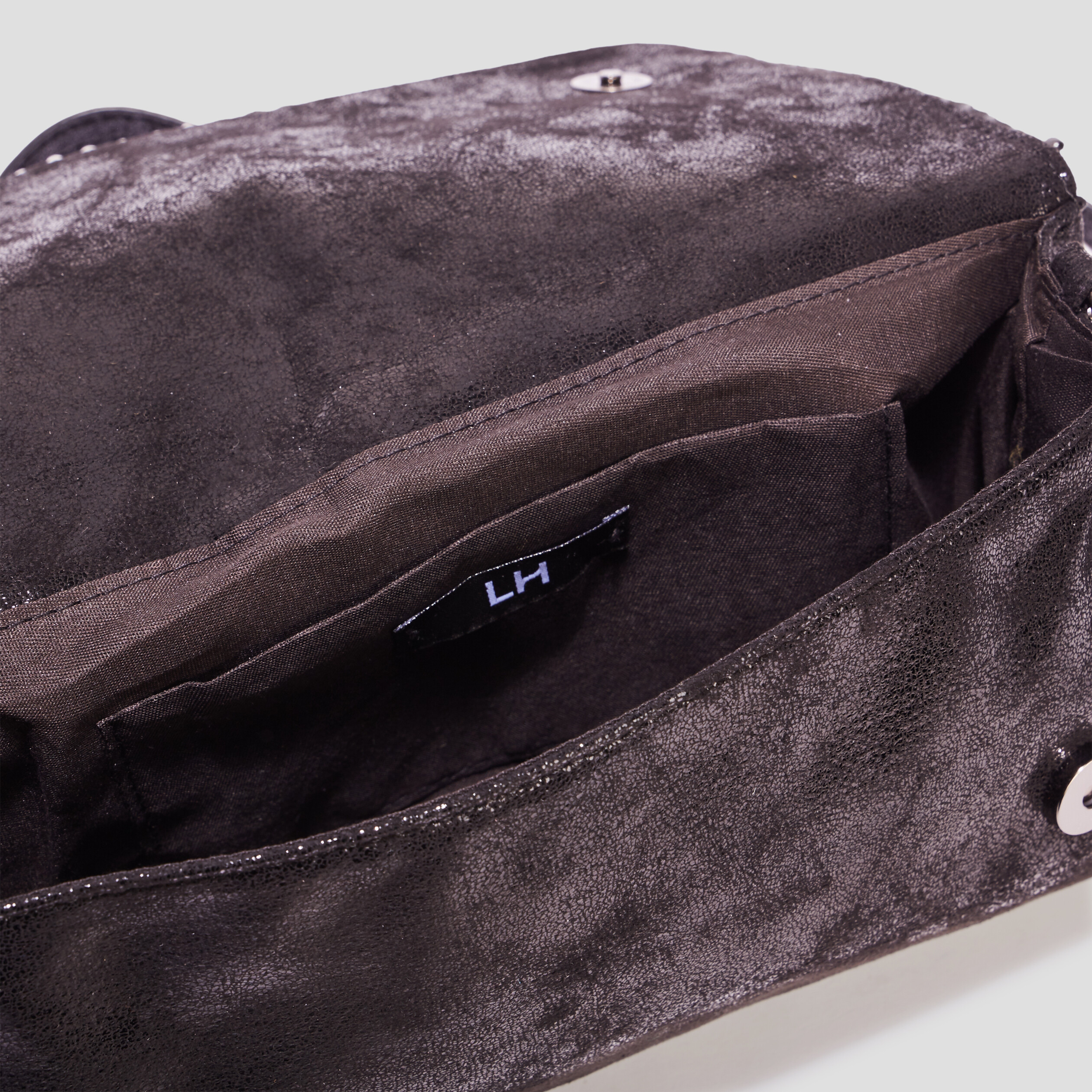 Sac en bandoulière irisé noir femme | La Halle