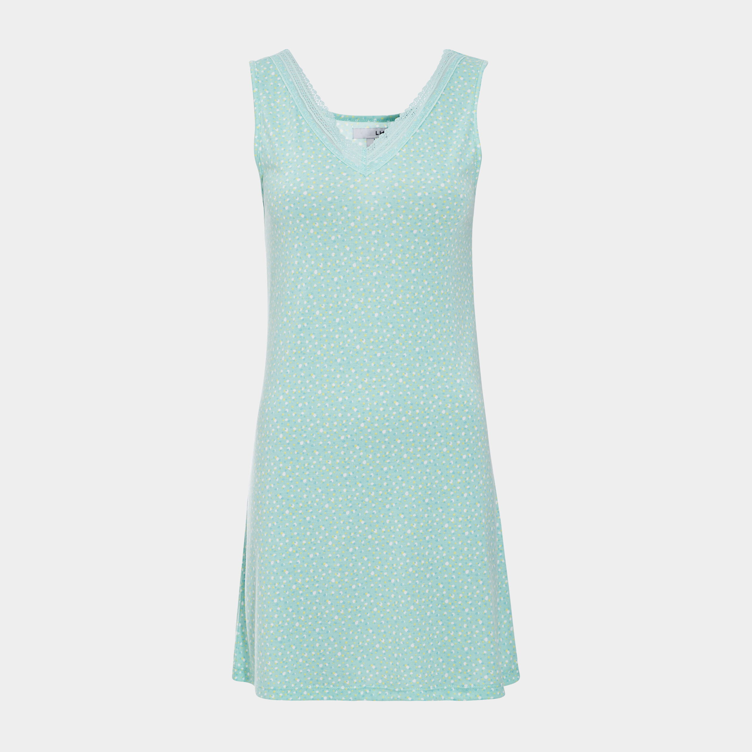 Chemise de nuit sans manches vert turquoise femme | La Halle